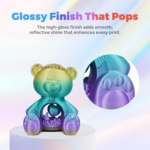 FLASHFORGE Silk PLA Filament 1.75mm, 1kg Spool V8381