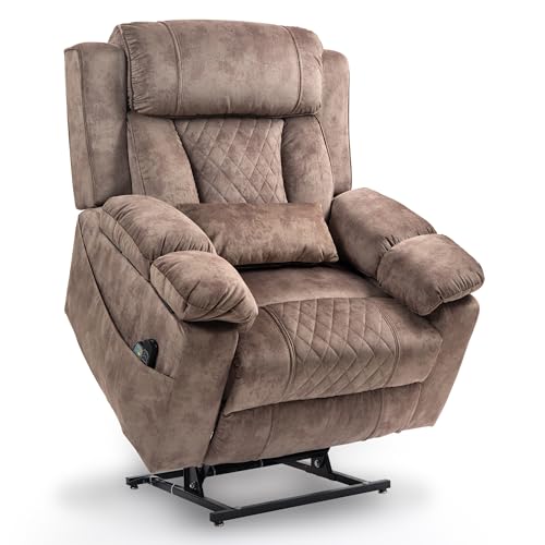 Power Lift Chair Recliner with Massage and Heat for Adults, Dual Motor H2507