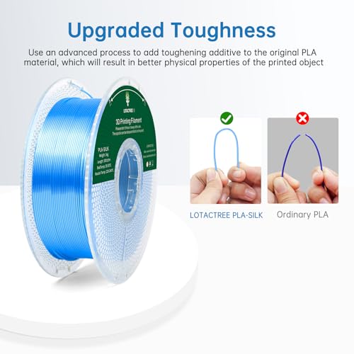 Silk PLA Filament 1.75mm Triple Colors 1kg Spool H522734