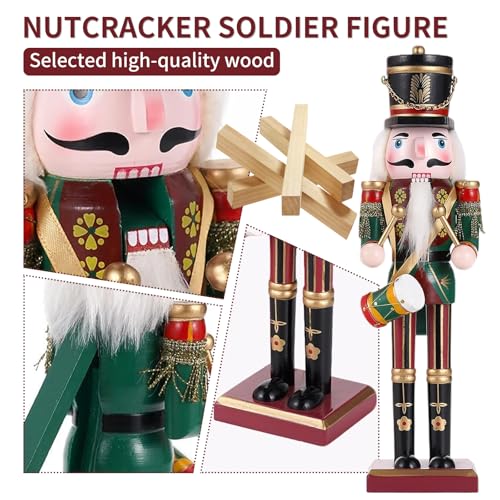 11.8 Inch Wooden Nutcracker Christmas Decor T403