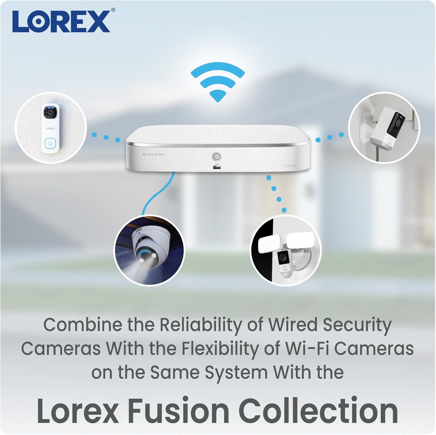 Lorex 4K 8MP 16-Channel PoE NVR System with 6 IP Dome Cameras B470