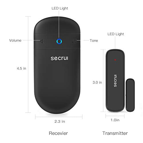 Door Chime with 500ft Range, 52 Chimes, Adjustable Volume, Mute Mode, LED Indicators B464999