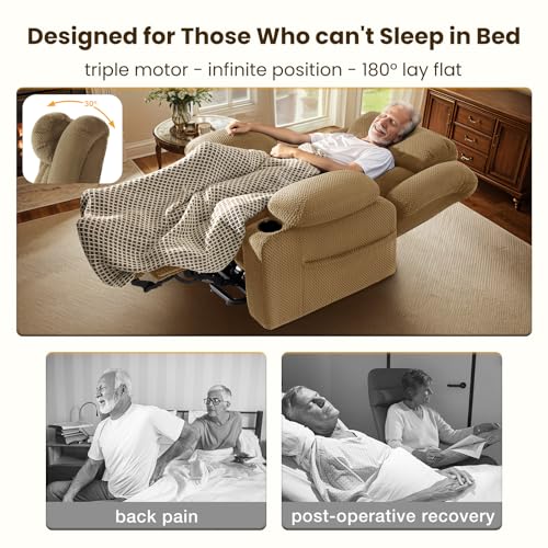 Power Lift Recliner Chair for Elderly with Heat and Massage, Grey R7895