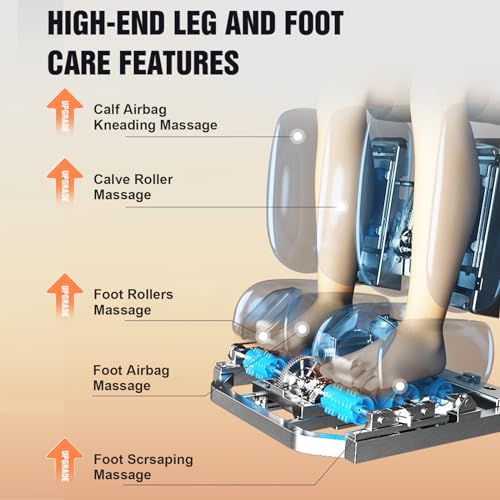 Heaven Duet Massage Chair 4D & 3D Dual-Mechanism Zero Gravity Recliner with Yoga Stretch, Black P844451