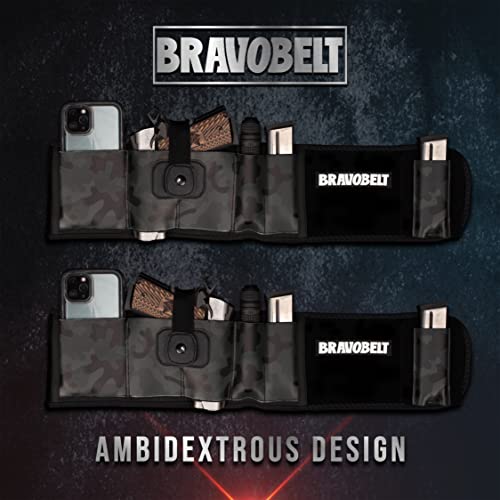 Belly Band Holster by BRAVOBELT for Running, Hiking, Men & Women S5785