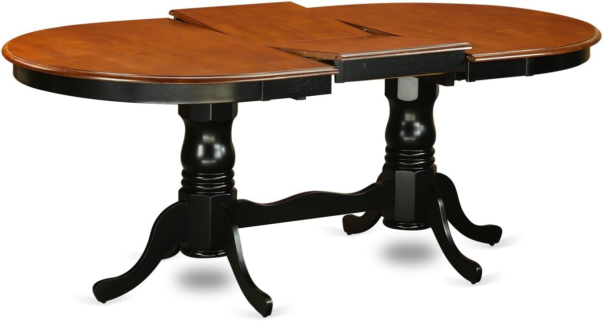 East West Furniture PLNI7-BCH-W 7 Piece Dining Set with Oval Table and 6 Chairs J5840