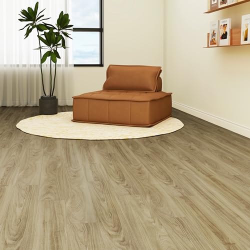 ATOPOSE Peel and Stick Vinyl Flooring 36pcs 6"×36" Wood Effect Waterproof D74600