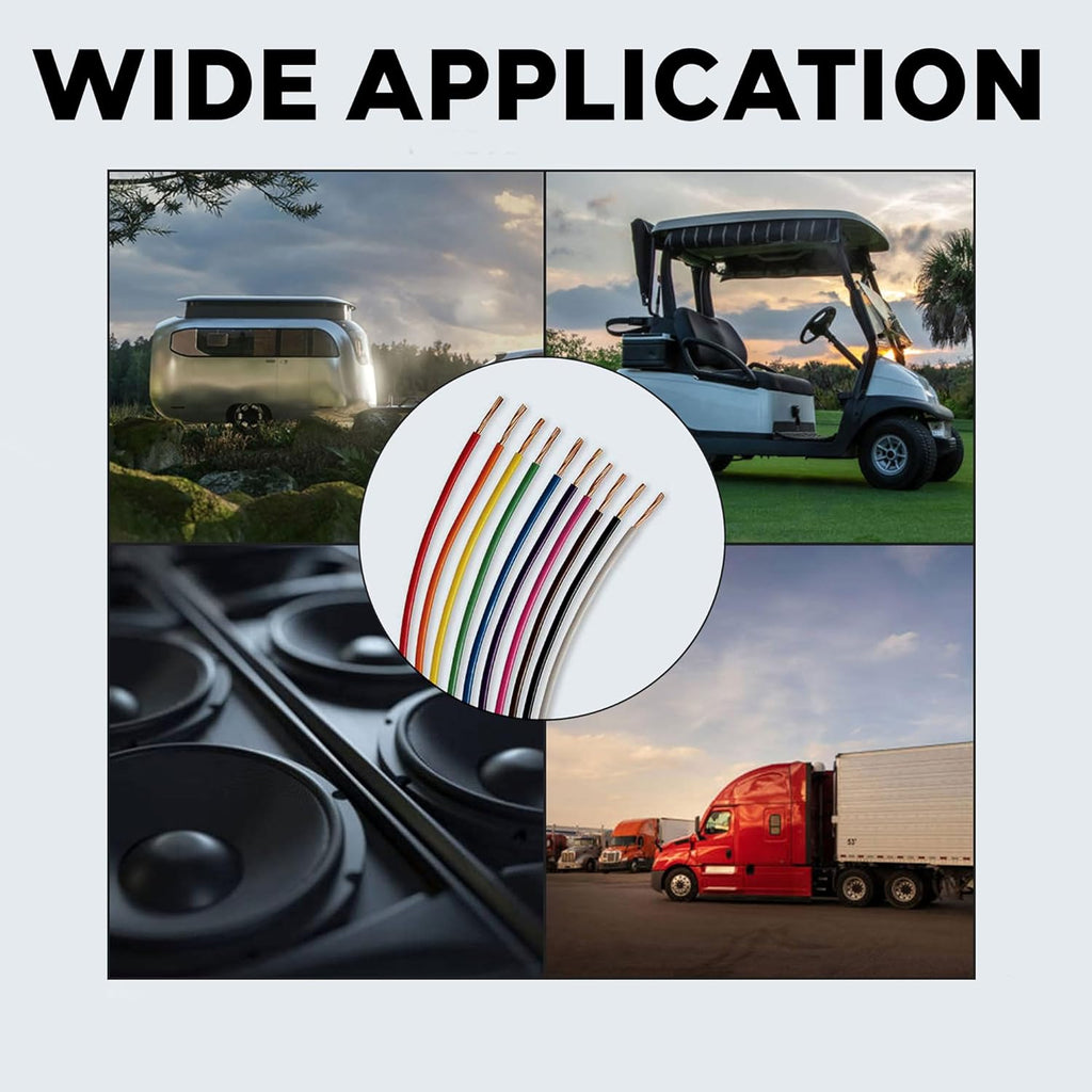 16-Gauge Automotive Primary Wire Bundle 100ft Red & Black J56371