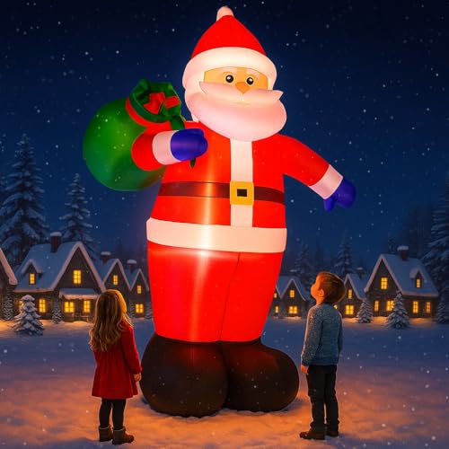 FunFanso 14 FT Christmas Inflatable Snowman with LED Light U47374