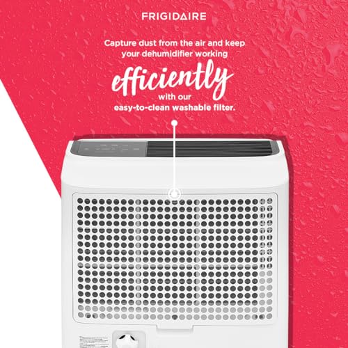 Frigidaire 50-Pint Portable Dehumidifier with Wi-Fi for Medium/Large Rooms, White Q334986