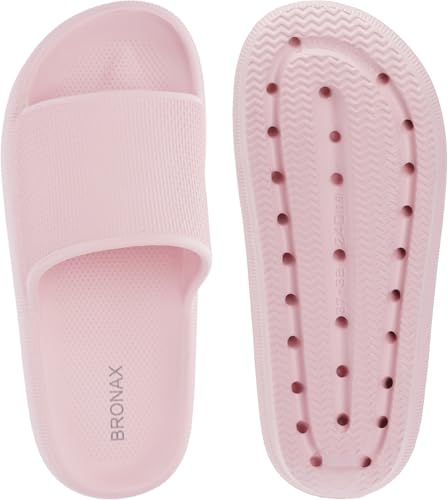 BRONAX Pillow Slippers for Women and Men, Cushioned Thick Sole B486351