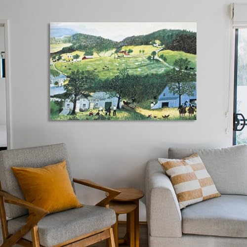 Grandma Moses Neo-Classical Art Primitivism Poster Canvas Wall Art 24x36 B6338