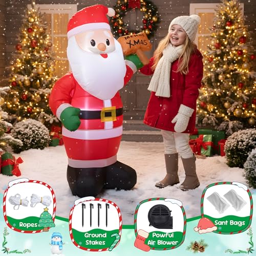 4 FT Christmas Snowman Inflatable with LED Lights Indoor Outdoor Decor E952