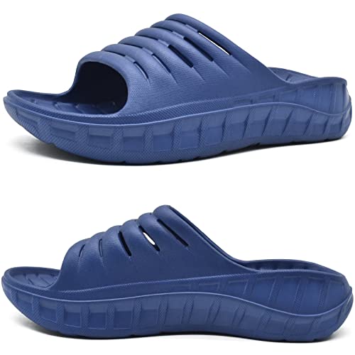 KuaiLu Men's Recovery Sandals Orthotic Cushion Open Toe Sport Slides D332788