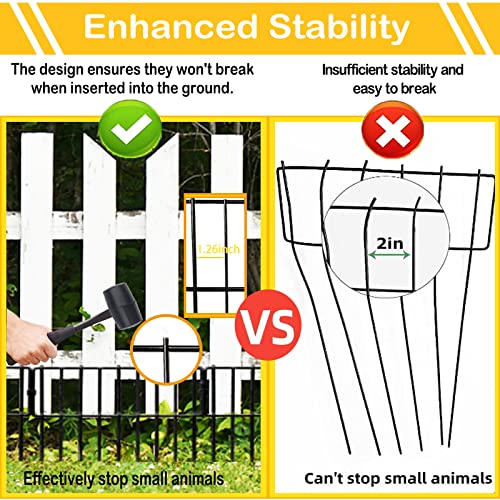 Animal Barrier Fence 12in x 28ft Rustproof Metal Garden Border for Rabbit and Dog H102383