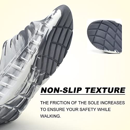 KuaiLu Men's Recovery Sandals Orthotic Cushion Open Toe Sport Slides D332788