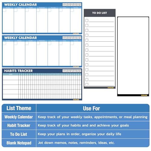 Magnetic Whiteboard for Fridge with Dry Erase Markers, 5 Sheets T342074