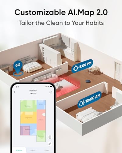 eufy X10 Pro Omni Robot Vacuum and Mop Combo, 8000 Pa Suction, Auto-Lift Mops K146