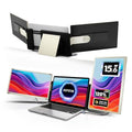 Laptop Screen Extender, 15.6" Portable Monitor for Laptop with 120% sRGB, FHD IPS & USB to HDMI Hub & 235° Rotation, Triple Monitor Extender Plug & Play Fits for All Laptops (Mac/Win/Android)