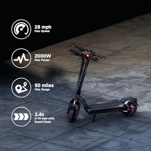 Segway Ninebot Max G3 Electric Scooter, 28 mph, 50 mi Range, 2000W Motor Q5174