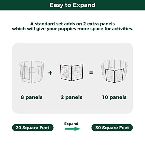 FXW Rollick Dog Playpen 32 Inch 16 Panels for Small and Medium Dogs E405995