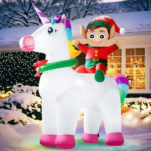 10FT Christmas Inflatables Snowman Outdoor Decorations with LED Lights C661
