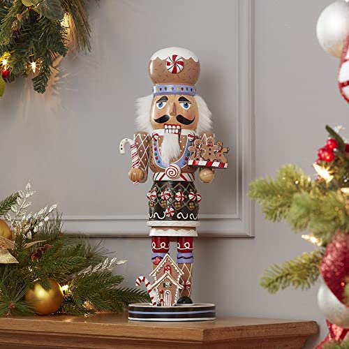 Kurt Adler 16-Inch Wooden Gingerbread Christmas Nutcracker Brown/Beige R500