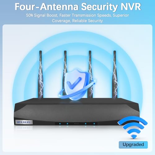 5MP Outdoor Wireless Security Camera System with Night Vision I837239