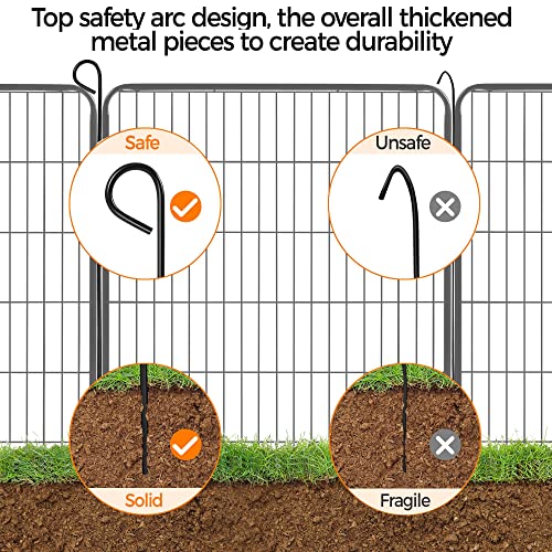Yaheetech Dog Playpen Outdoor 40 Inch 8 Panels Metal Pet Fence I4784