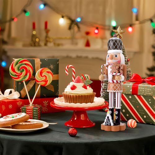 Gingerbread Nutcracker Figure 14.4 Inch Wooden Christmas Decor T3394