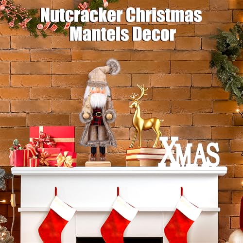 Santa Christmas Nutcracker Figure 15 Inch Wooden Decor B451566