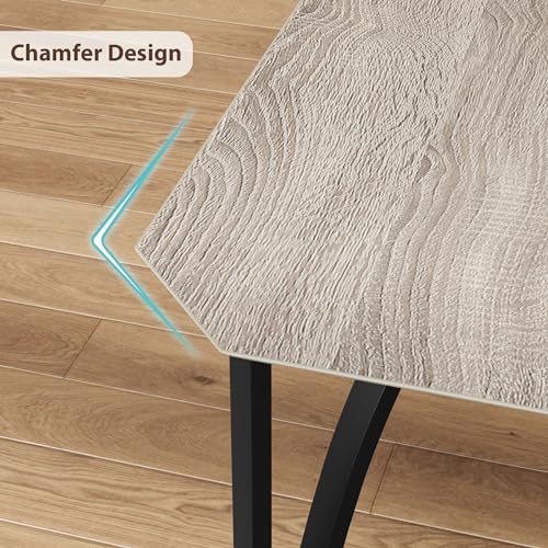 GAOMON Dining Table Set for 2 with Cushion Seats, Rustic Brown L77092