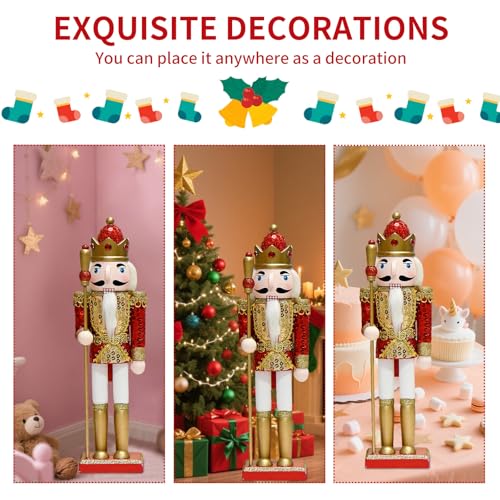 11.8 Inch Wooden Nutcracker Christmas Decor T403