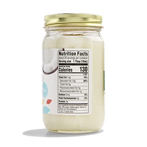 Organic Refined Coconut Oil, 14 Fl Oz (Pack of 2) L52441