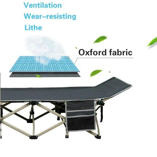 Yaheetech Folding Camping Cot, Portable Military Canvas Sleeping Bed with Carry Bag B4383