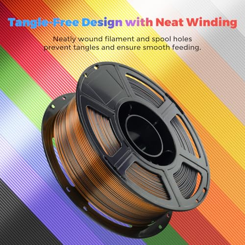 FLASHFORGE Silk PLA Filament 1.75mm, 1kg Spool V8381