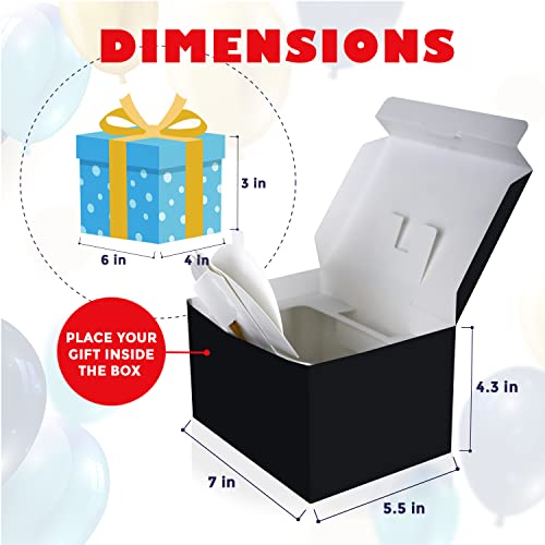 FETTIPOP Merry Christmas Exploding Confetti Gift Box, Pop Up Surprise, Prank Gift Wrapping Idea E58876
