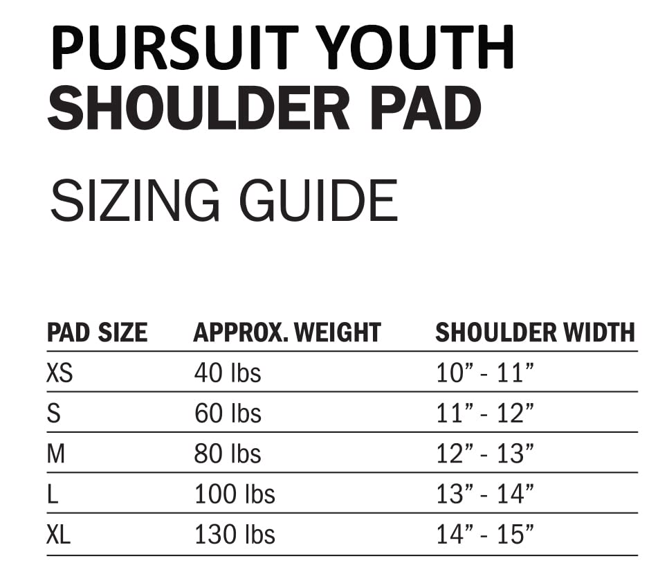 Riddell Pursuit Youth Shoulder Pad N3194