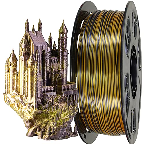 MIKA3D Bicolor Silk PLA 3D Printer Filament Bundle, 1.75mm, 6 Spools V5573