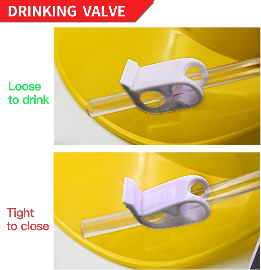 Novelty Place Drinking Helmet - Adjustable Can Holder Cap with Straw (Yellow) N574399