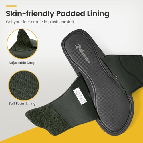Men's Adjustable Athletic Slide Sandals with Memory Foam A521422