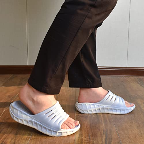 KuaiLu Men's Recovery Sandals Orthotic Cushion Open Toe Sport Slides D332788