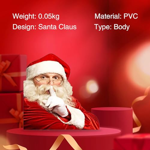 Santa Claus Car Window Stickers Waterproof PVC Decals for Vehicle Christmas Q913109