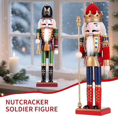 11.8 Inch Wooden Nutcracker Christmas Decor T403