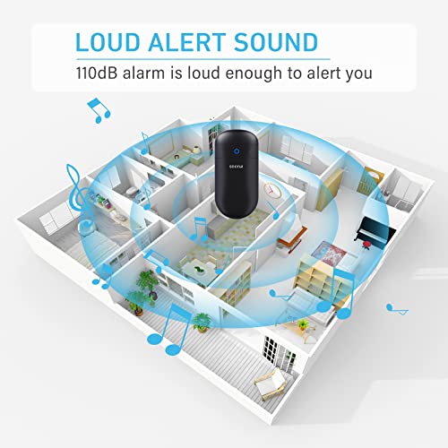 Door Chime with 500ft Range, 52 Chimes, Adjustable Volume, Mute Mode, LED Indicators B464999