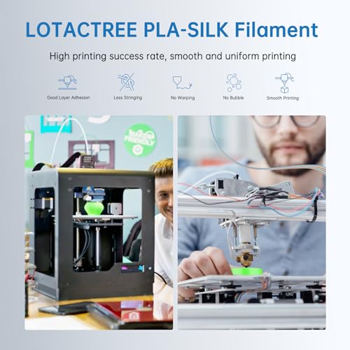 Silk PLA Filament 1.75mm Triple Colors 1kg Spool H522734