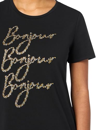 Karl Lagerfeld Paris Women's Bonjour Logo T-Shirt U852593