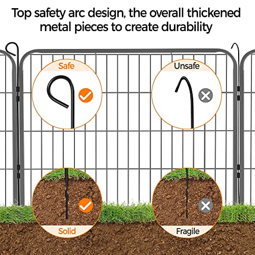 Yaheetech Dog Playpen Outdoor 40 Inch 8 Panels Metal Pet Fence I4784
