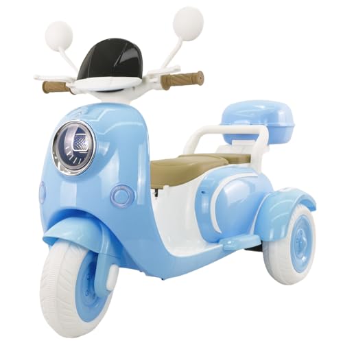 Kids Electric Motorcycle 3-Wheel 12V Ride On Scooter for Girls Ages 3-6 Pink Z596