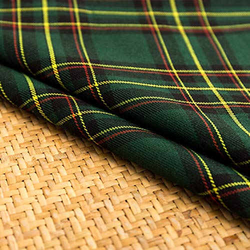 Pack of 2 Christmas Plaid Throw Pillow Covers Green 20x20 Inches U98072